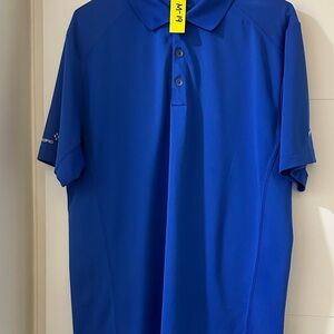 Nike Men's Vibrant Blue Polo Shirt